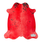 Rusty Red Color Dyed Cowhide Rug