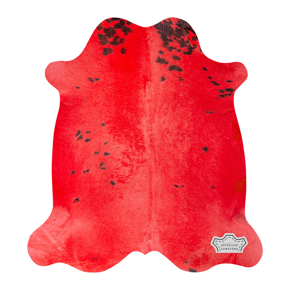 Rusty Red Color Dyed Cowhide Rug