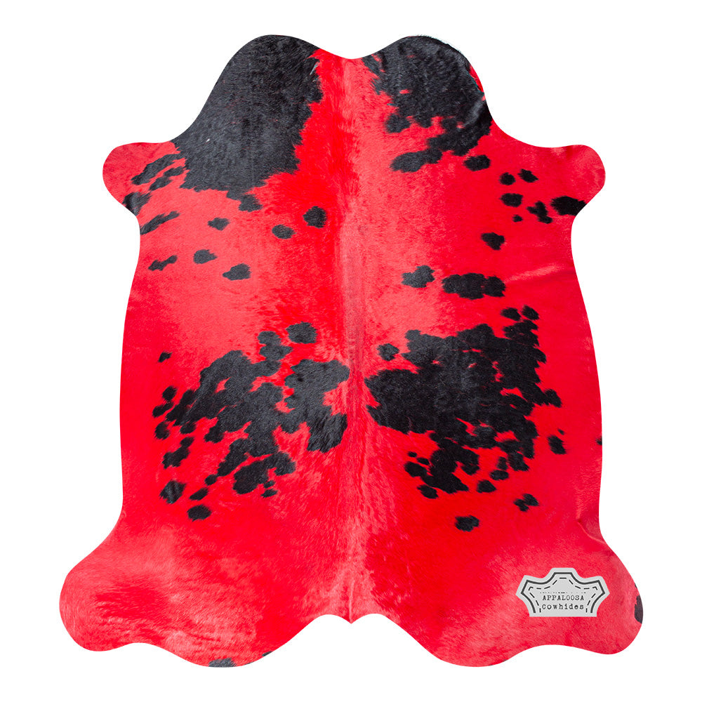 Rusty Red Color Dyed Cowhide Rug