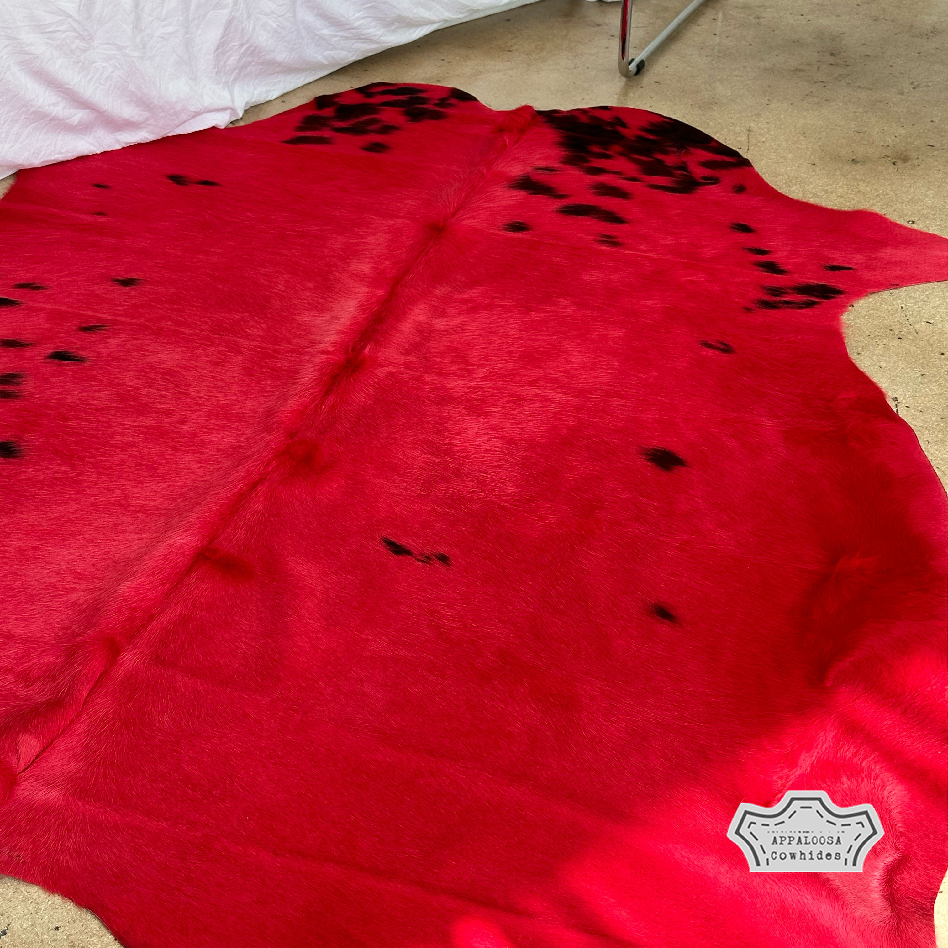 Rusty Red Color Dyed Cowhide Rug