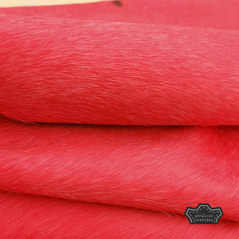 Rusty Red Color Dyed Cowhide Rug