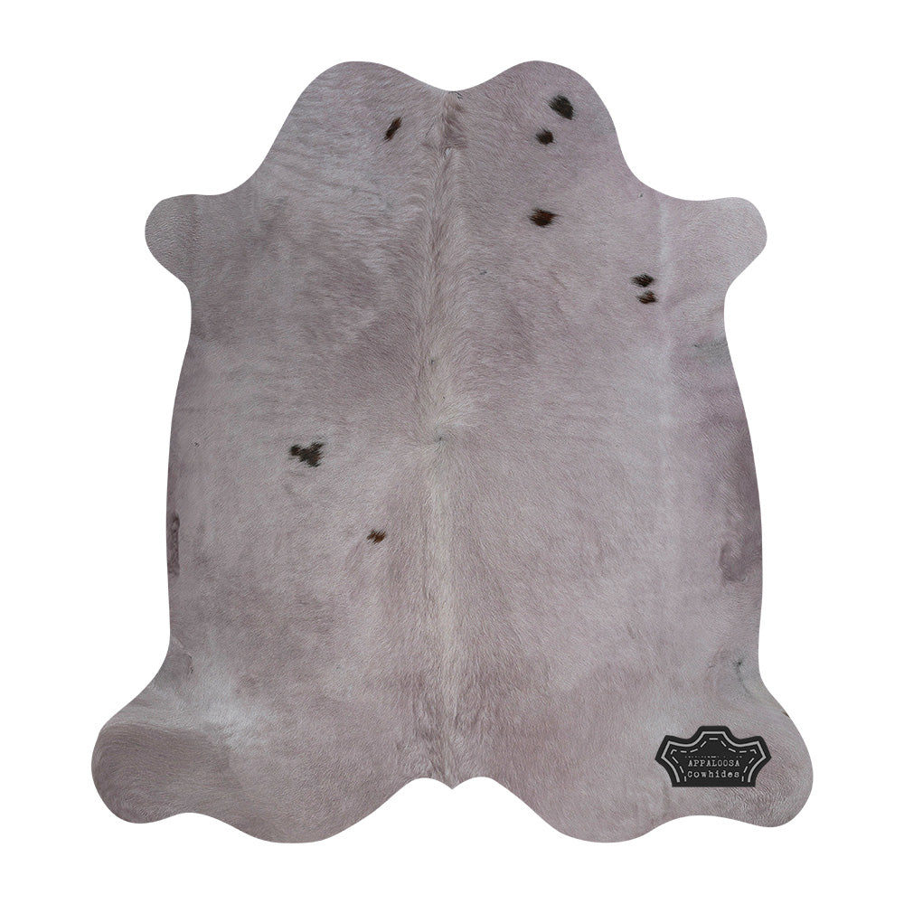 Soft Gray Color Dyed Cowhide Rug