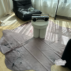 Soft Gray Color Dyed Cowhide Rug