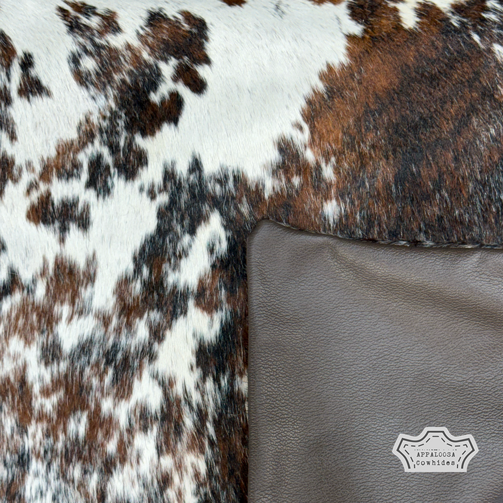 Pillow Cover Tricolor Cowhide
