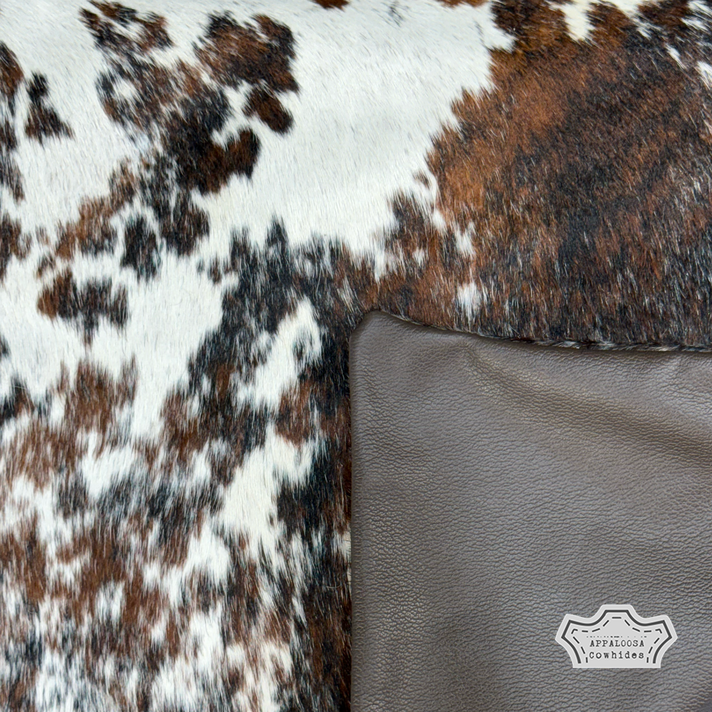 Pillow Cover Tricolor Cowhide