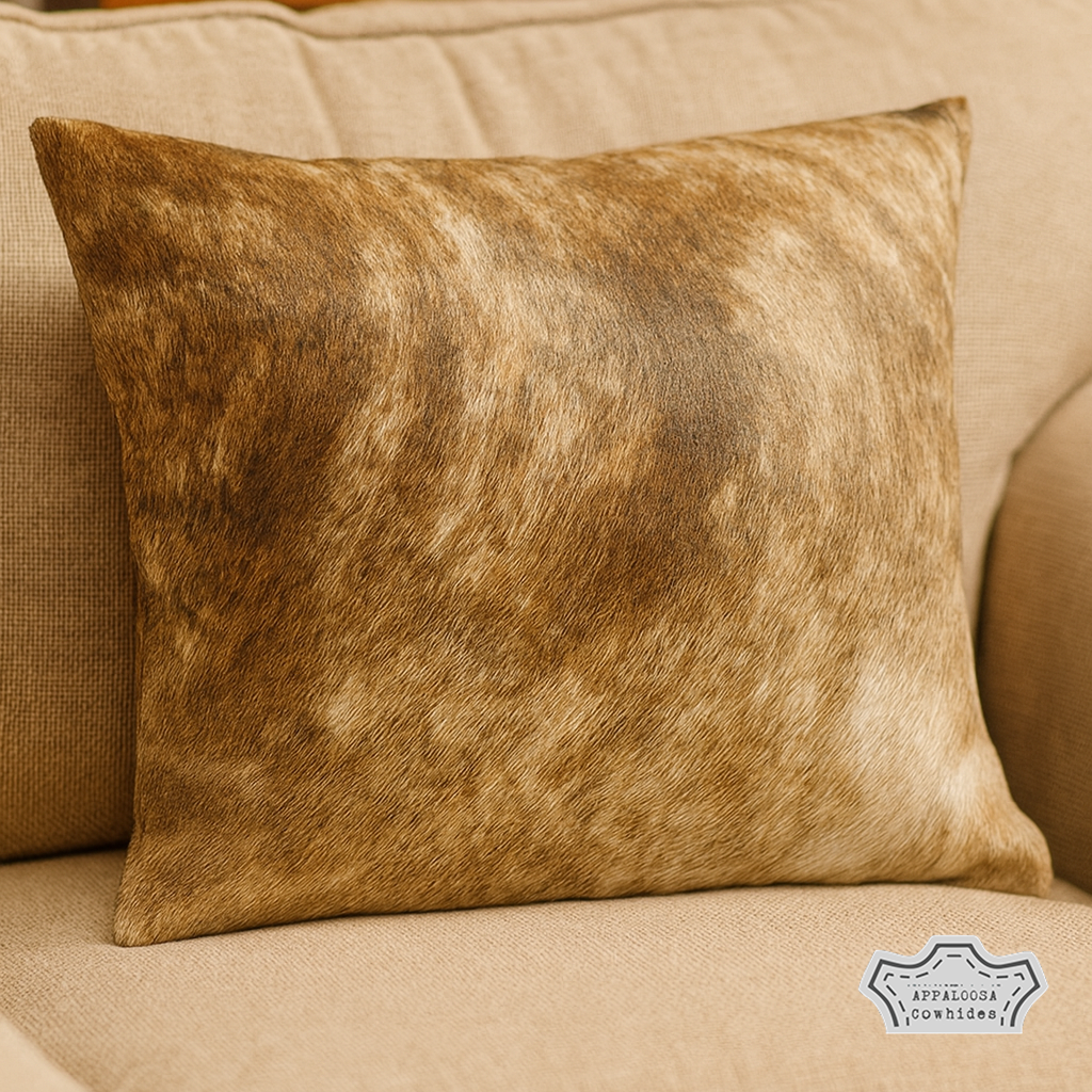 Pillow Cover Brindle Cowhide