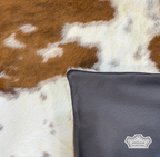 Pillow Cover Brown and White Cowhide