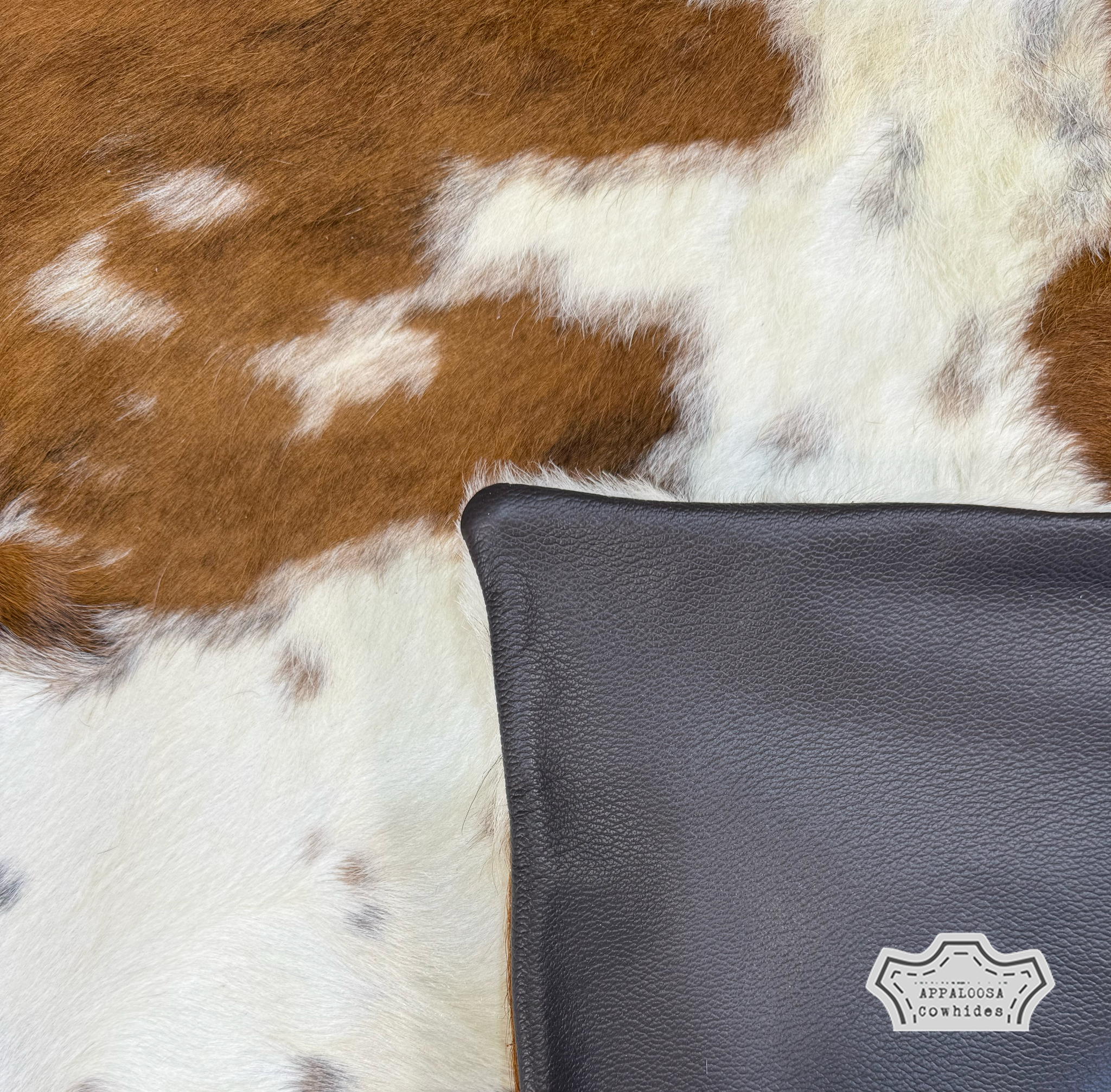 Pillow Cover Brown and White Cowhide