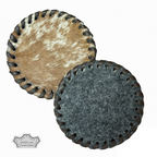 Cowhide Plain Coasters