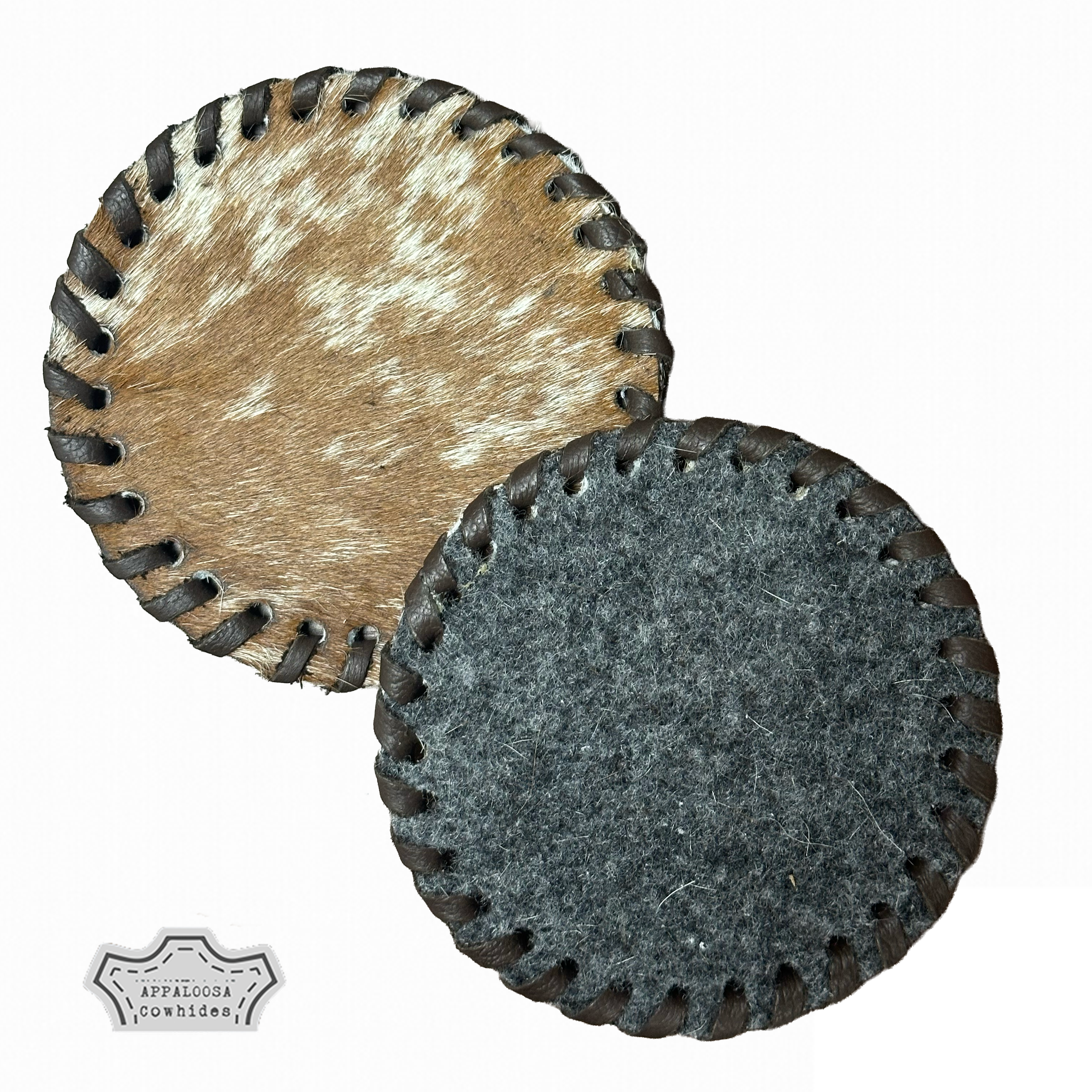 Cowhide Plain Coasters