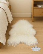 Icelandic Natural White Sheepskin Single