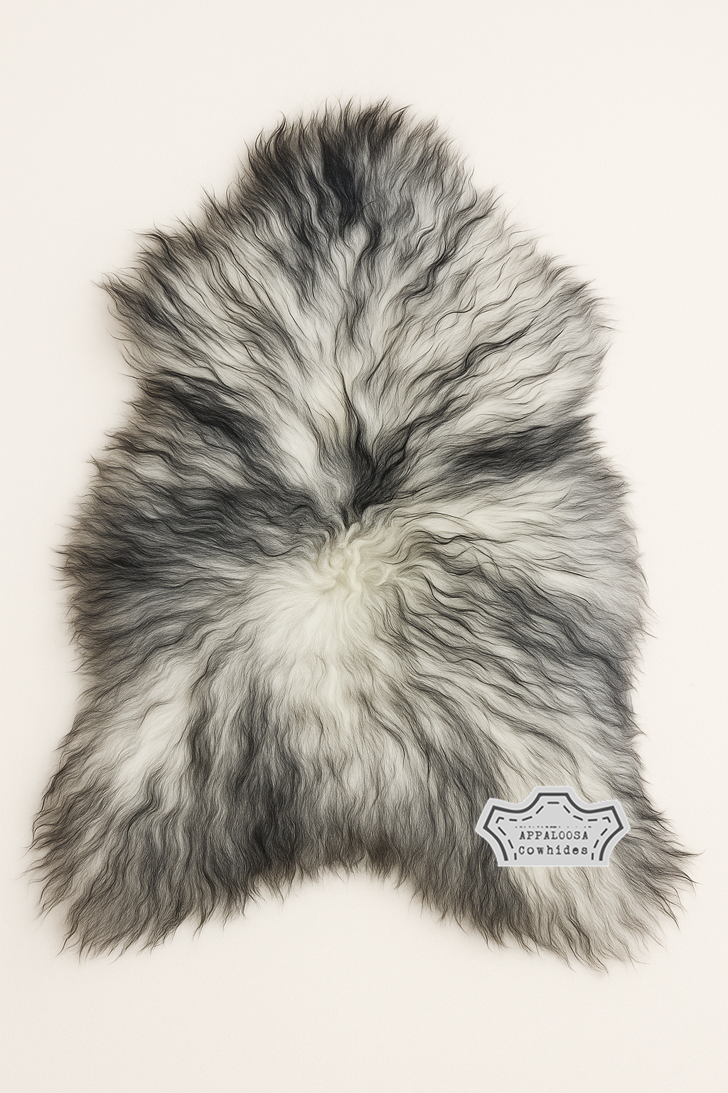 Icelandic Grey Tip Sheepskin Single
