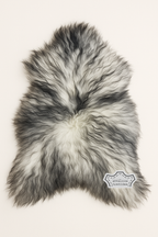 Icelandic Grey Tip Sheepskin Single