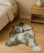 Icelandic Grey Tip Sheepskin Single