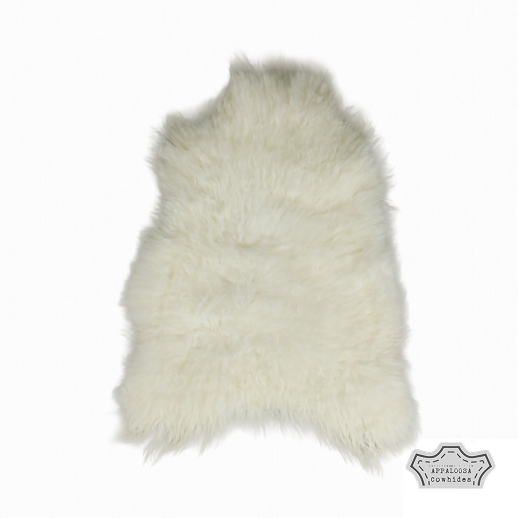 Icelandic Natural White Sheepskin Single