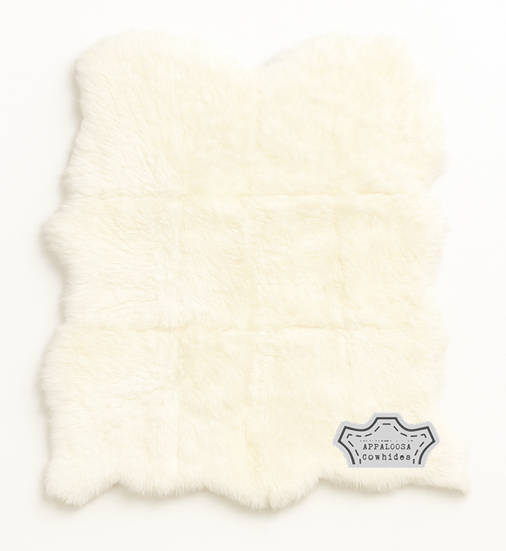 Sheepskin Natural White Octo
