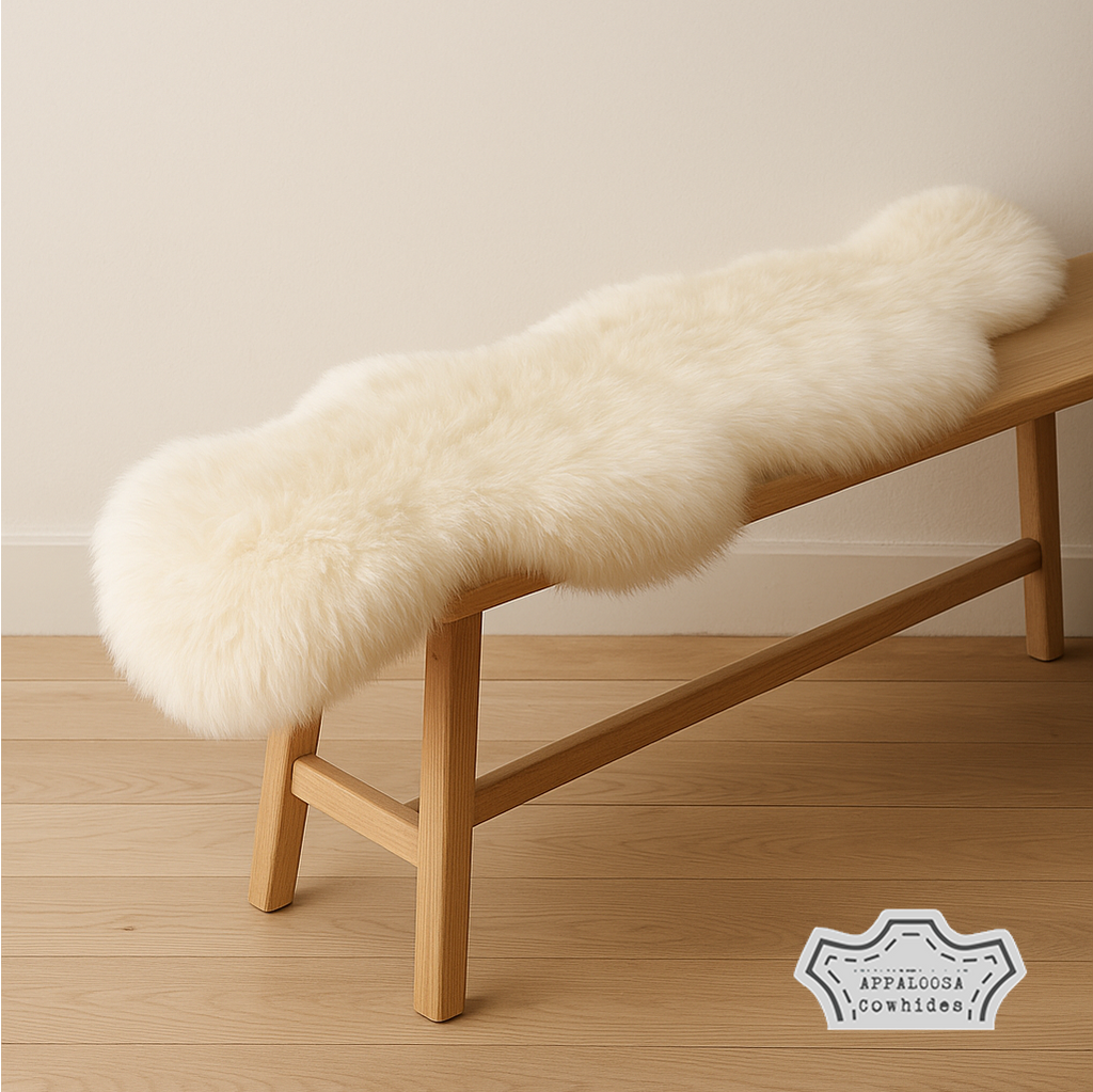 Sheepskin Natural White Double