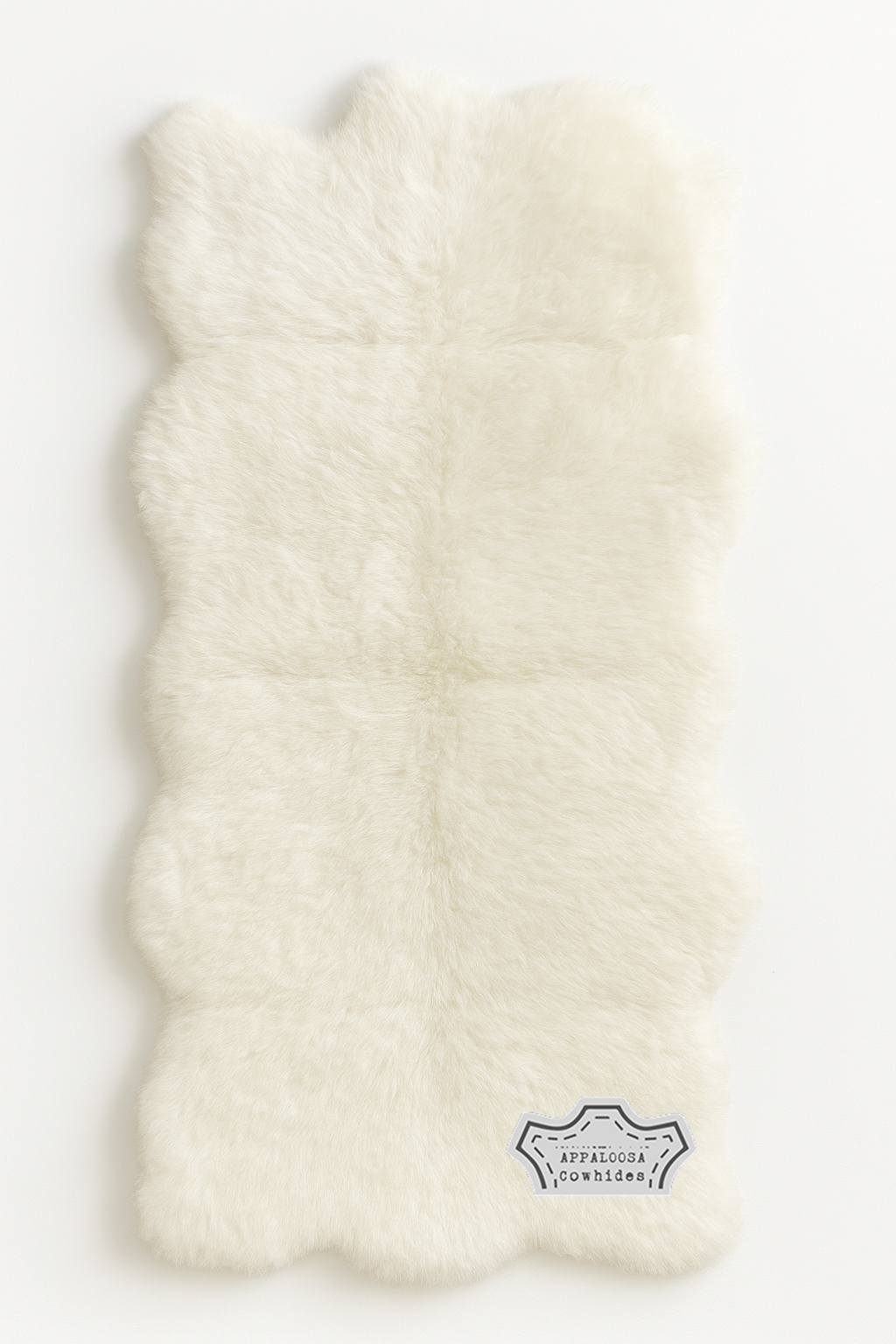 Sheepskin Natural White Quad