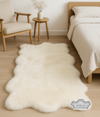 Sheepskin Natural White Quad