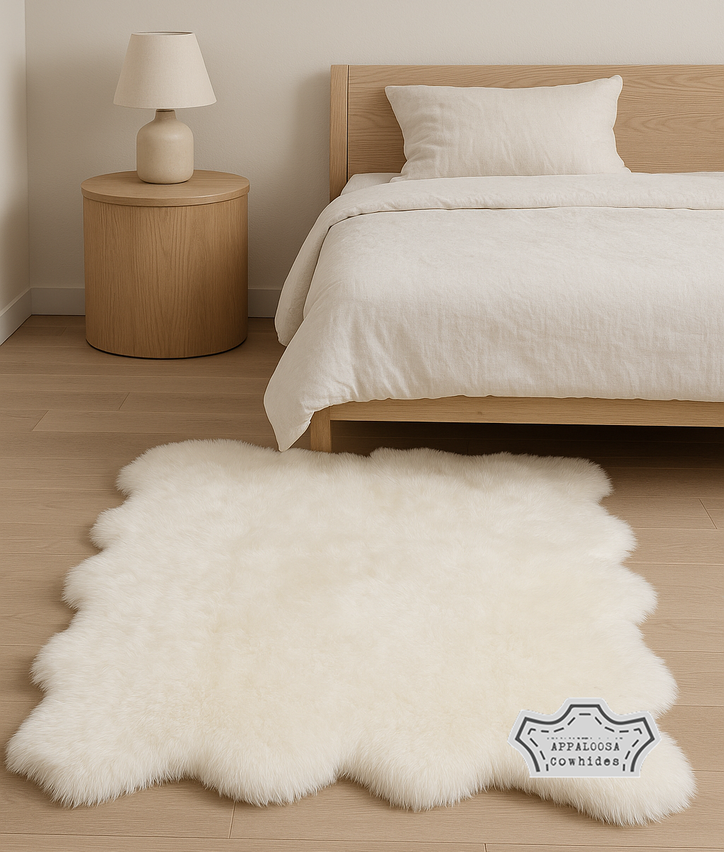 Sheepskin Natural White Six