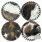 Cowhide Plain Coasters