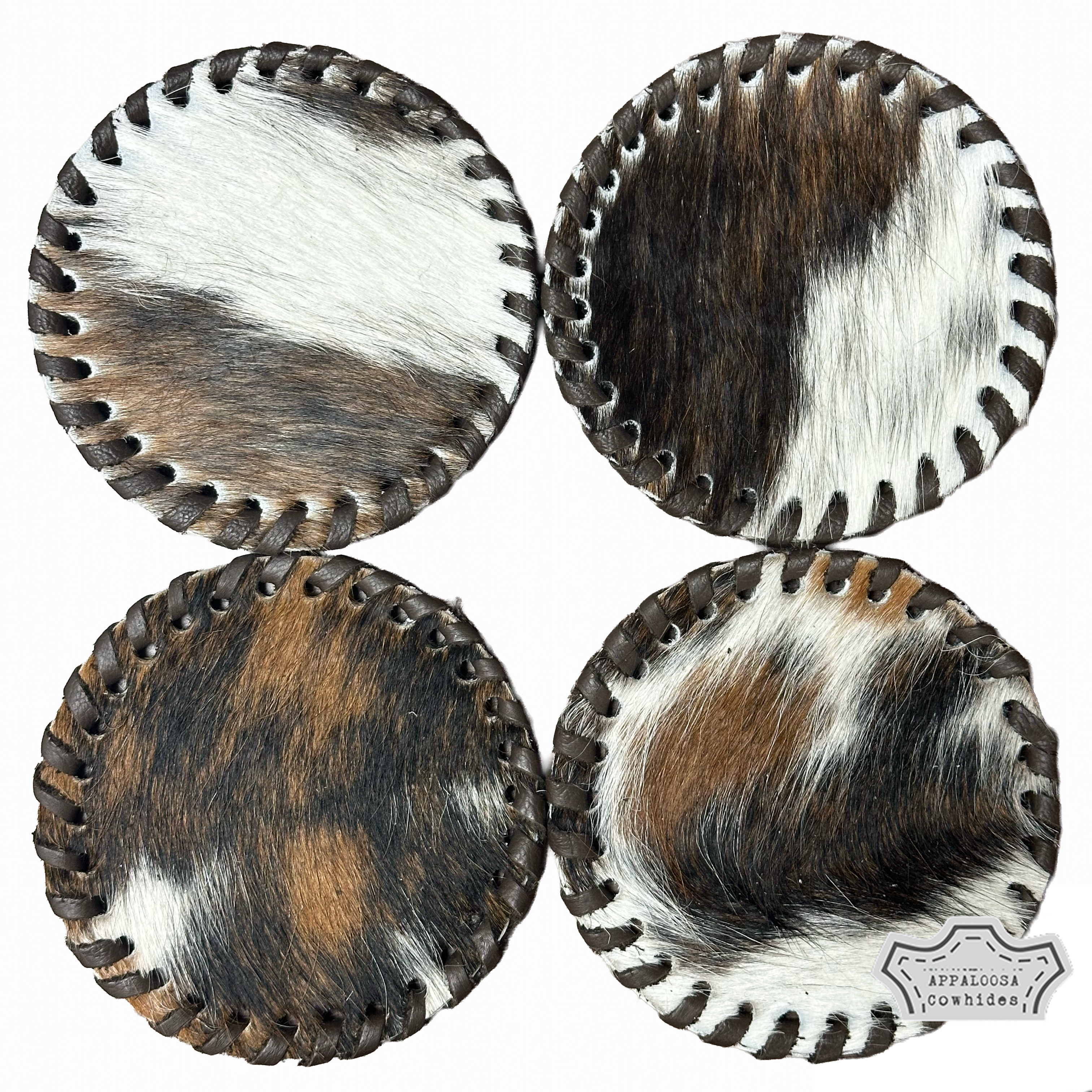 Cowhide Plain Coasters