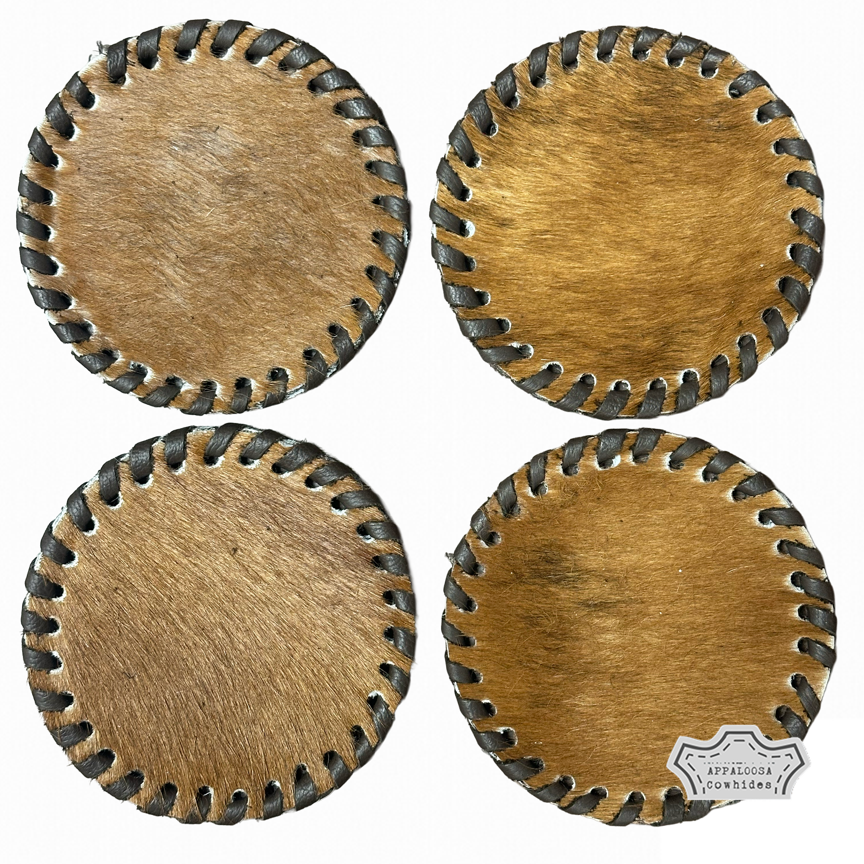 Cowhide Plain Coasters