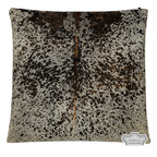 Pillow Cover Salt & pepper Cowhide