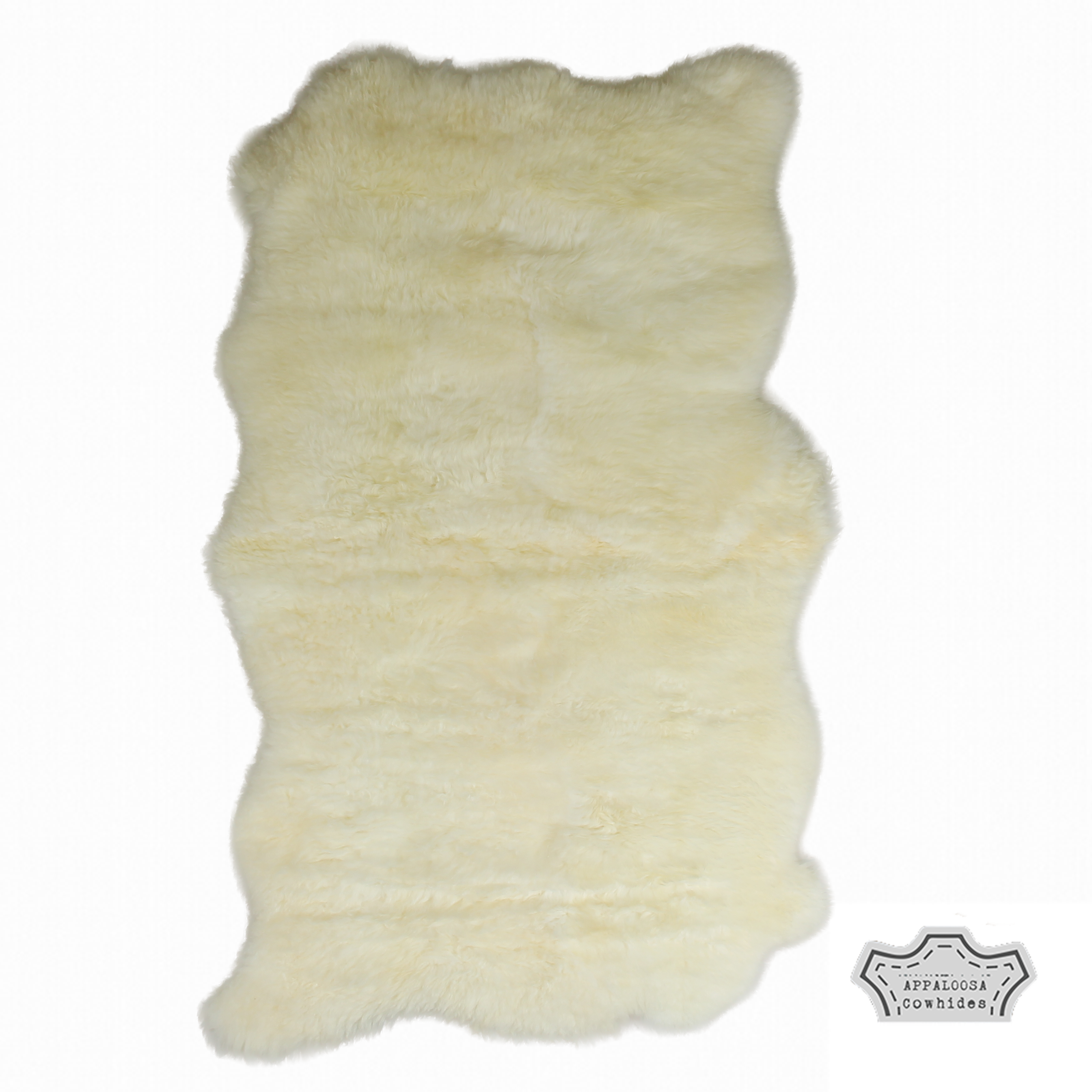 Sheepskin Natural White Quad