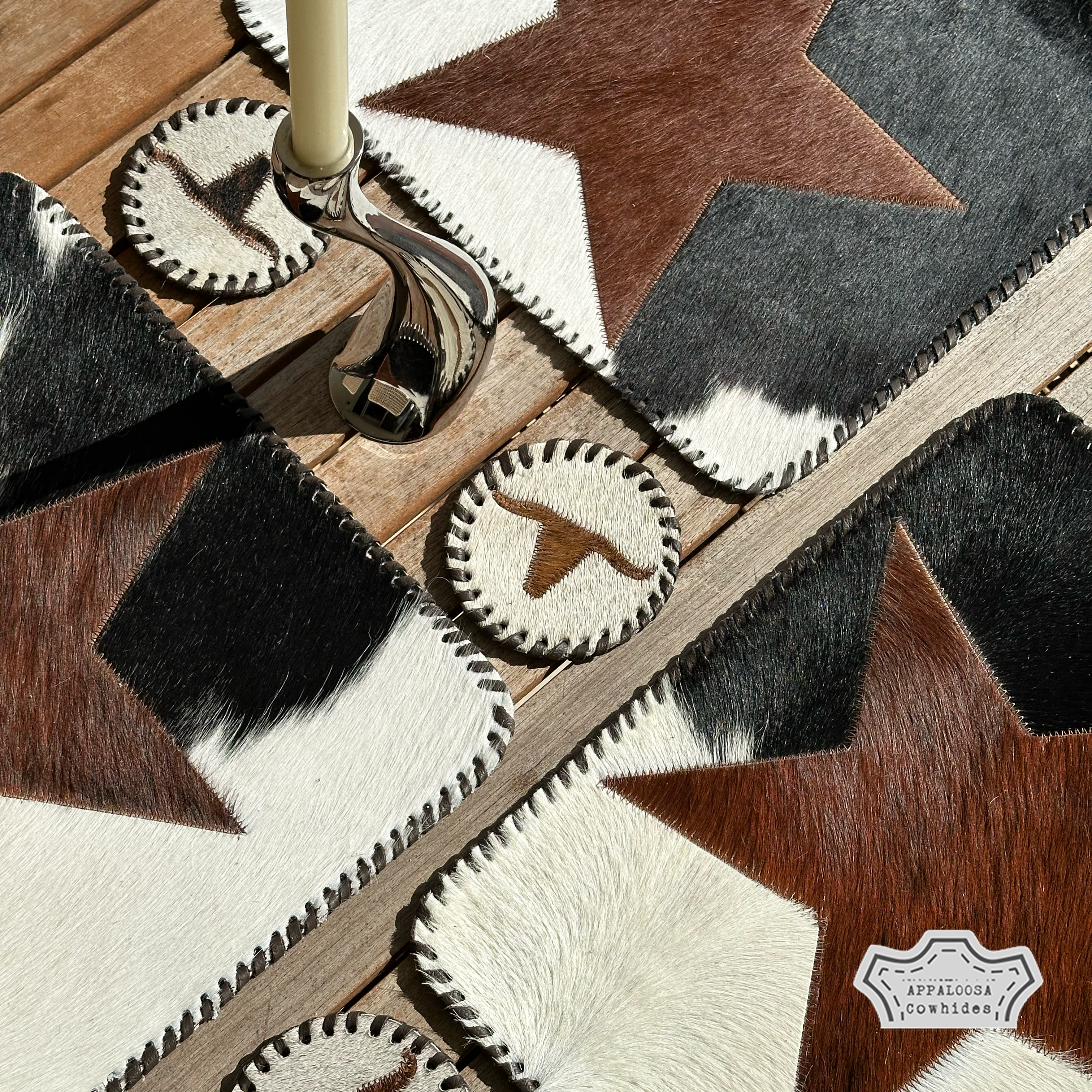 Cowhide Star Placemats