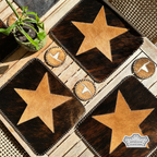 Cowhide Star Placemats