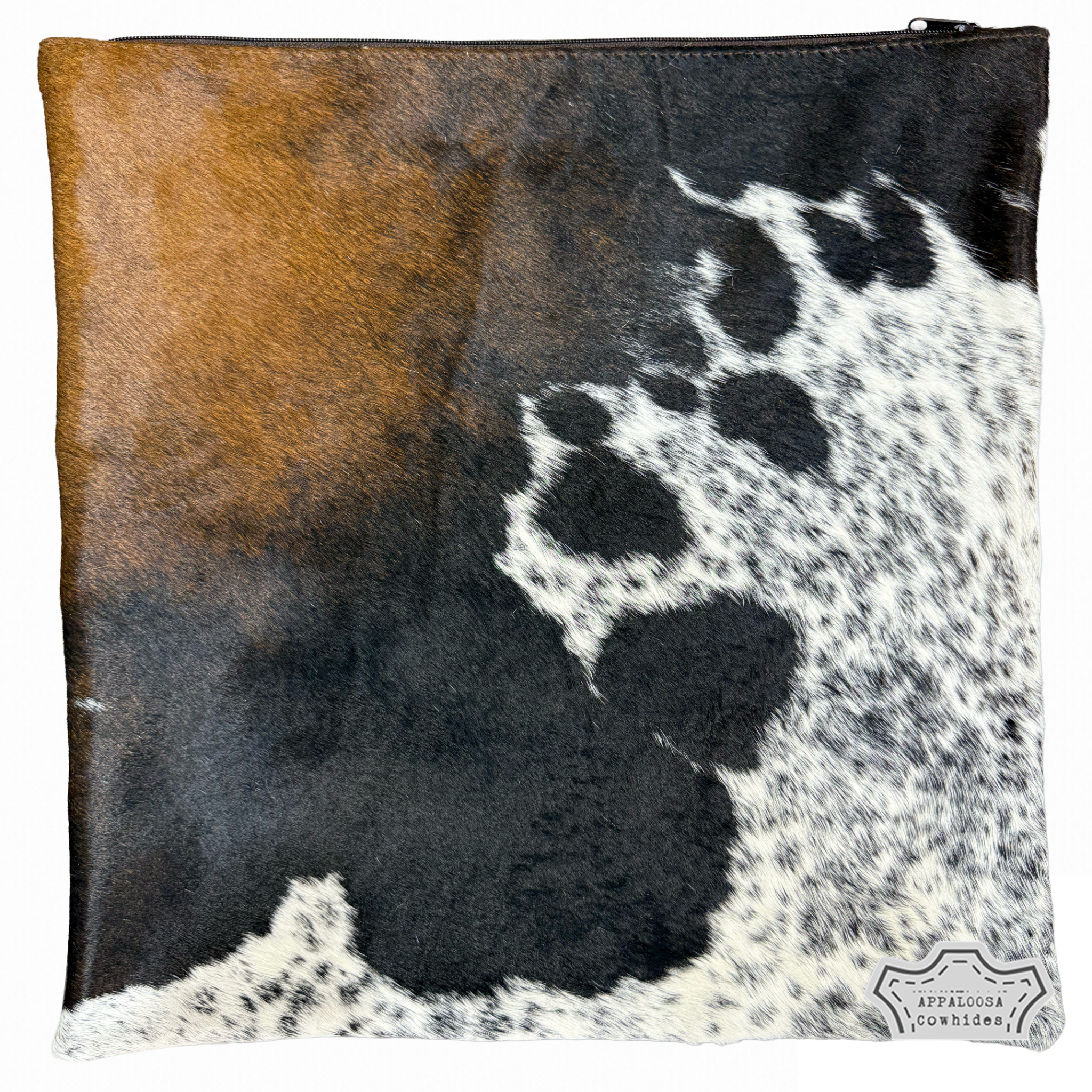 Pillow Cover Tricolor Cowhide